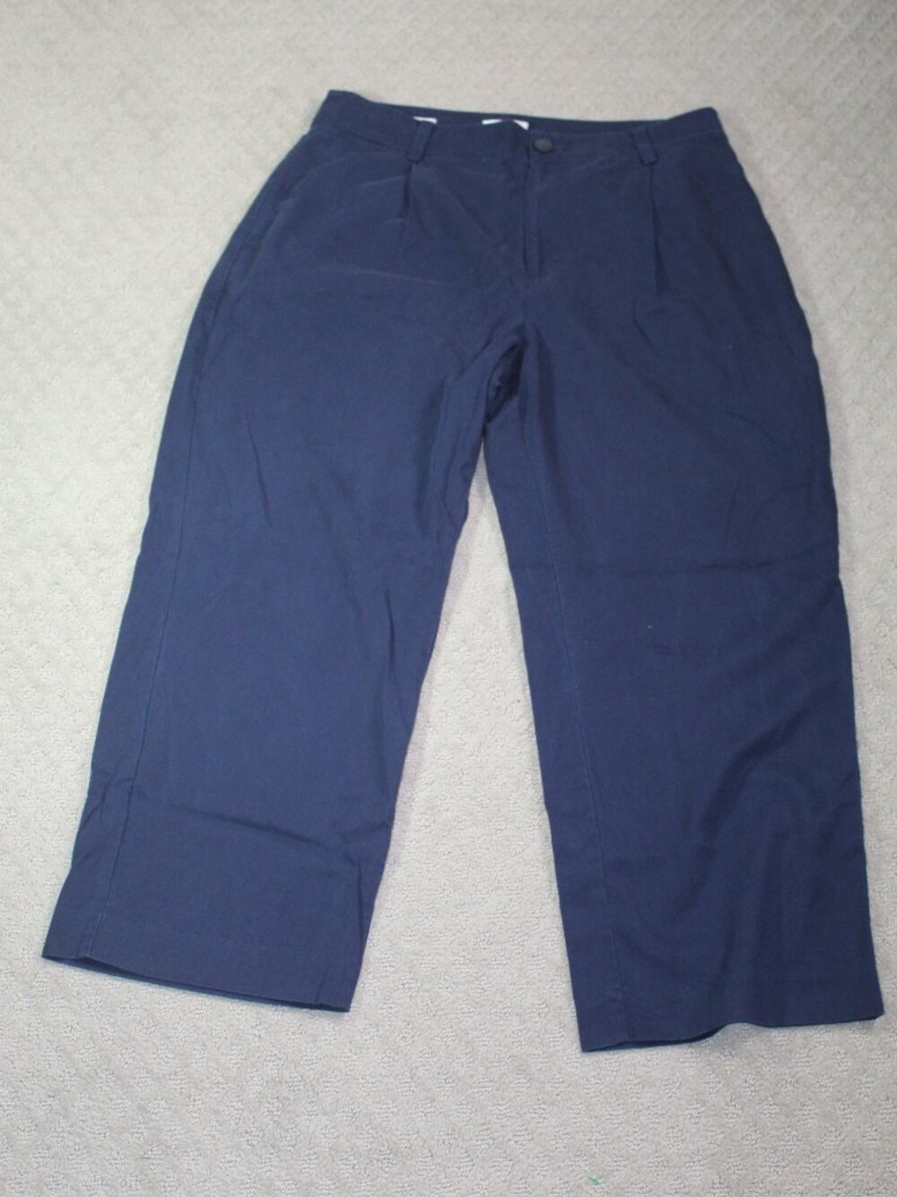 Loft Outlet Size 10 Navy Blue High Rise Wide Leg Pants